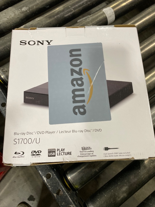 Photo 1 of Sony BDP-S1700U Blu-ray DVD Player Dolby Digital TrueHD/DTS and DVD upscaling, with Included HDMI Cable, 2025 Model