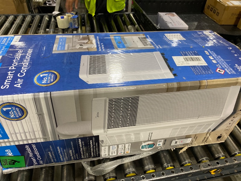View 2 of Midea 8,500 BTU ASHRAE (5,000 BTU SACC) Portable Air Conditioner, Smart Control, Cools up to 150 Sq. Ft., with Dehumidifier & Fan mode, Easy- to-use Remote Control & Window Installation Kit Included"