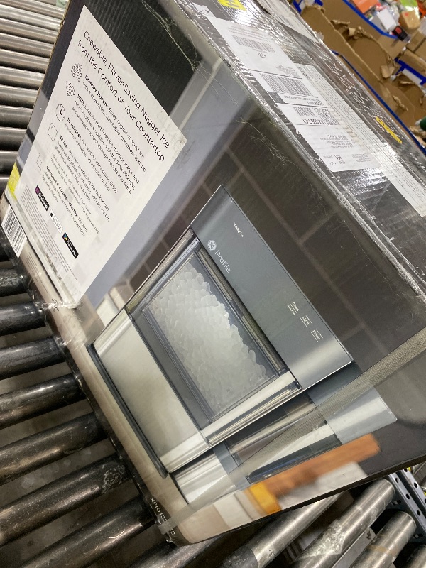 Photo 1 of GE Profile Opal 2.0 with 0.75 Gallon Tank, Chewable Crunchable Countertop Nugget Ice Maker, Scoop included, 38 lbs in 24 hours, Pellet Ice Machine with WiFi & Smart Connected, Stainless Steel