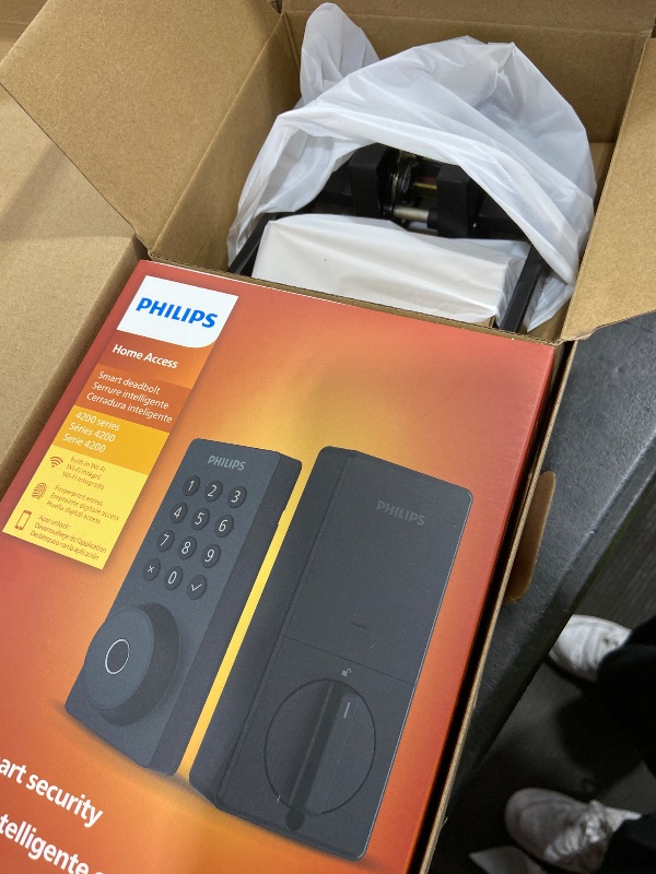 Photo 1 of Philips WiFi Keypad Door Lock with Handle, Built-in WiFi, APP Remote Control, Voice & Fingerprint Unlock, Smart Locks for Front Door with Auto Lock, Digital Front Door Lock Set, Keyless Entry Deadbolt