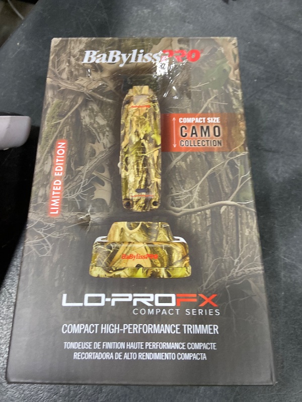 Photo 1 of BaBylissPRO Compact LO-PROFX High Performance Trimmer - Camouflauge