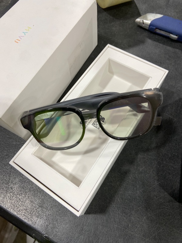 Photo 1 of Domars Smart Glasses with AR Display, Invisible Teleprompter Glasses for Speech, AI Real-Time Translation Glasses in 15 Languages, Bluetooth AI Smartglasses for Travel Business Meetings Men Women