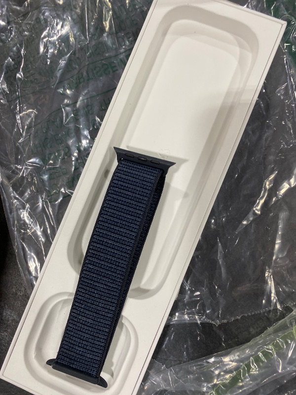 Photo 1 of Apple Watch Series 10 [GPS 46mm case] Smartwatch with Jet Black Aluminum Case with Ink Sport Loop. Fitness Tracker, ECG App, Always-On Retina Display, Carbon Neutral