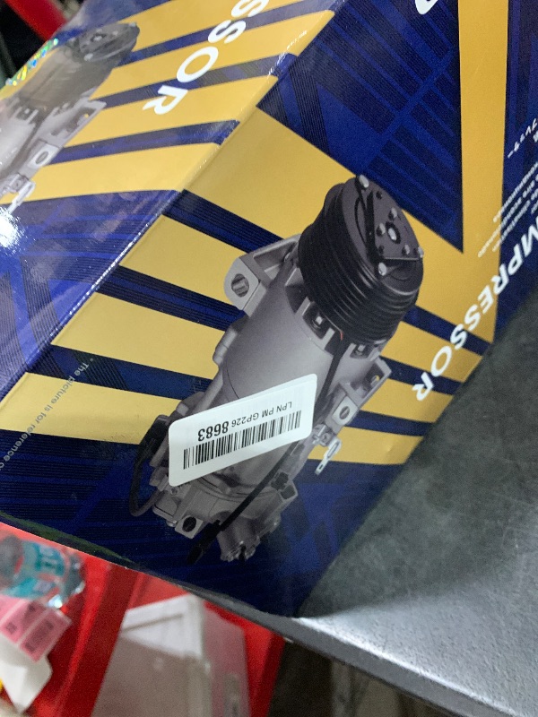 Photo 1 of AISIN AFTERMARKET ACCT-00201 Air Conditioner AC Compressor - Compatible with Toyota Highlander 2009-2013 2.7L, Venza 2009-2016 2.7L - with 6-Pulley Groove, with Clutch
