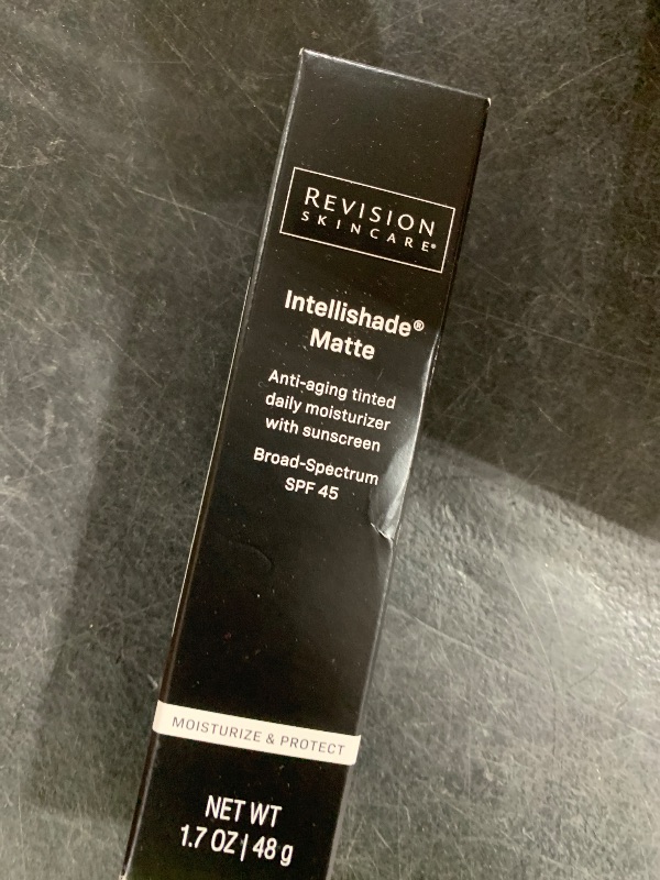 Photo 1 of Revision Skincare Intellishade Matte SPF 45 Anti-Aging Tinted Sunscreen for Face, Oil-Free Moisturizer with SPF and Vitamin C, Pore Minimizing for Oily and Combination Skin, 1.7 oz