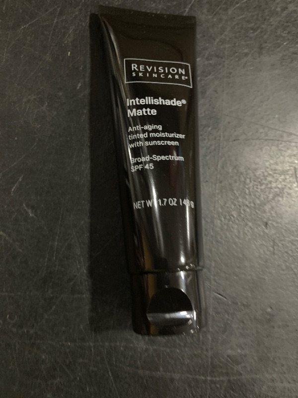 Photo 1 of Revision Skincare Intellishade Matte SPF 45 Anti-Aging Tinted Sunscreen for Face, Oil-Free Moisturizer with SPF and Vitamin C, Pore Minimizing for Oily and Combination Skin, 1.7 oz