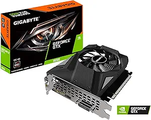 Photo 1 of Gigabyte GeForce GTX 1650 D6 OC 4G Graphics Card, 170mm Compact Size, 4GB 128-Bit GDDR6, GV-N1656OC-4GD Video Card (Renewed)