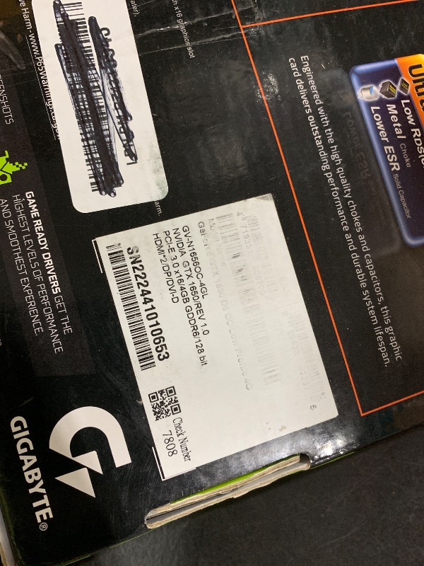 Photo 1 of Gigabyte GeForce GTX 1650 D6 OC 4G Graphics Card, 170mm Compact Size, 4GB 128-Bit GDDR6, GV-N1656OC-4GD Video Card (Renewed)