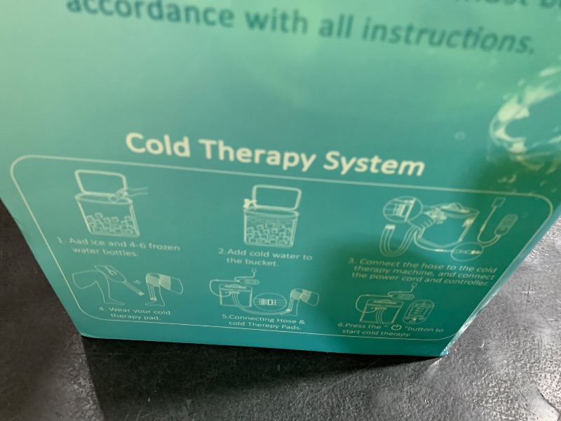 Photo 1 of ICYTHRP Cold Therapy Machine with Programmable Timer, FSA Eligible HSA, Portable Ice Machine for Knee After Surgery, Knee Replacement Recovery System for Pain Relief with Universal Pad
