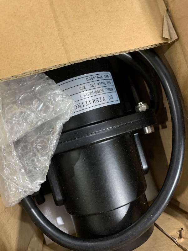 Photo 1 of Putec Vibration Motor 200LBS DC 12V Vibrator for Salt&Sand Spreader And Concrete Mixer 4500RPM Vibrating Tool With Installation Screws