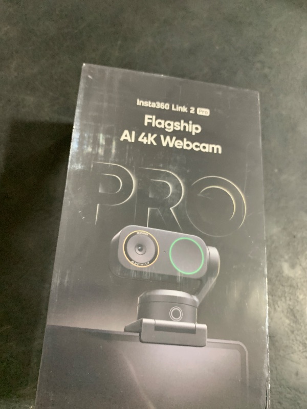Photo 1 of Insta360 Link 2 Pro – 4K PTZ Webcam for PC/Mac, 1/1.3” Sensor, Low-Light, AI Tracking, HDR, Directional Noise-Canceling Mics, Supports Stream Deck, Zoom, Teams, Twitch for Streaming or Meetings