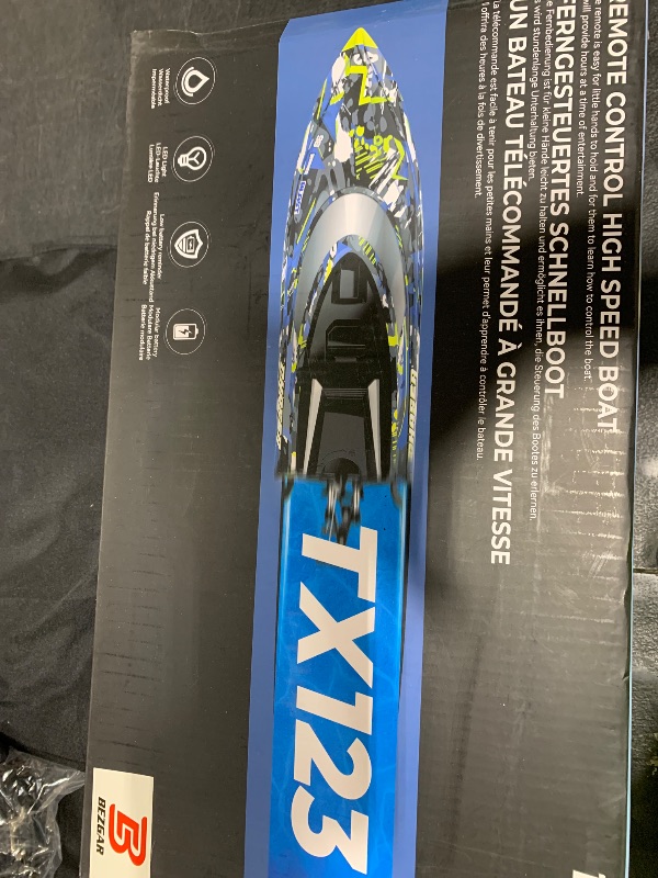 Photo 1 of BEZGAR TX123 Remote Control Boats - Fast Speed RC Boat 32+ KPH with A Portable Suitcase for Lakes & Pools & Salt Water, Summer Toys for Adults and Ideal Gifts for Kids Boys Age 6 7 8-12 Years Old