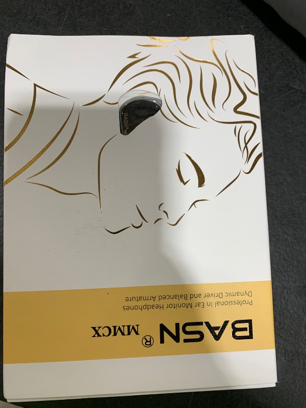 Photo 1 of BASN MMCX in Ear Monitor Headphones,Triple Driver IEM in-Ear Earphone for Musician Drummer, Noise-Isolation HiFi Stereo Earbuds with Two Detachable Cables(Golden Obsidian)