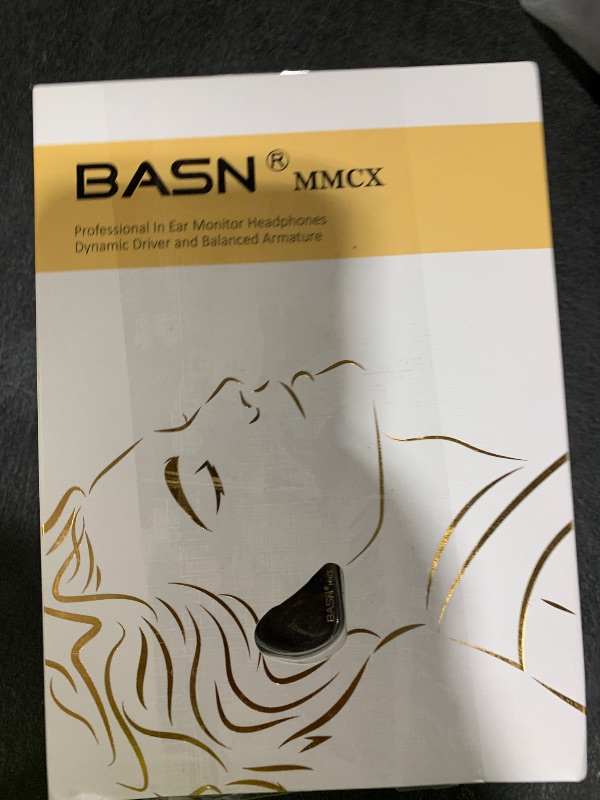 Photo 1 of BASN MMCX in Ear Monitor Headphones,Triple Driver IEM in-Ear Earphone for Musician Drummer, Noise-Isolation HiFi Stereo Earbuds with Two Detachable Cables(Golden Obsidian)