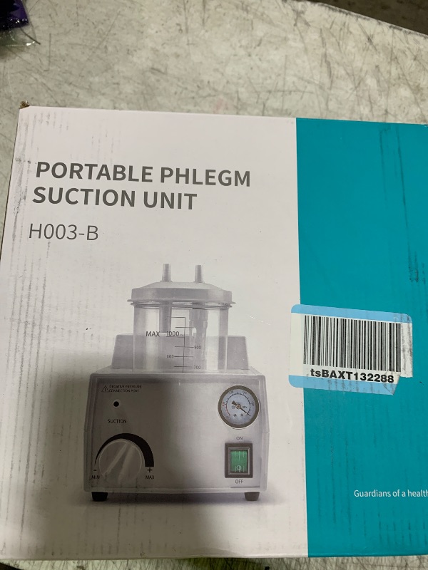 Photo 1 of Portable Veterinary Suction Machine Home Use with 1000ml Capacity 110V