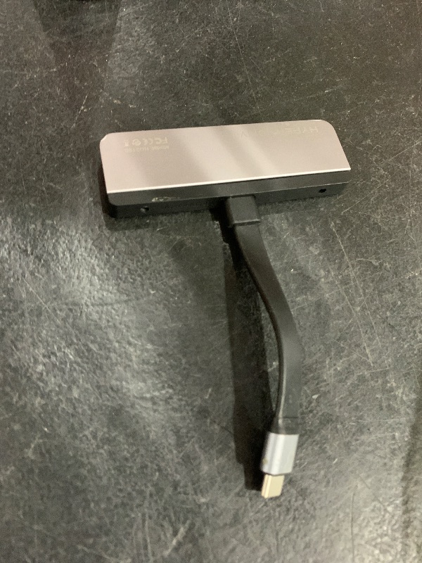 Photo 1 of HyperDrive HD319B-GRAY Docking Station - for Tablet - 60 W - USB Type C - 3 x USB Ports - Type-C - HDMI - Audio Line in - Audio Line Out - Wired