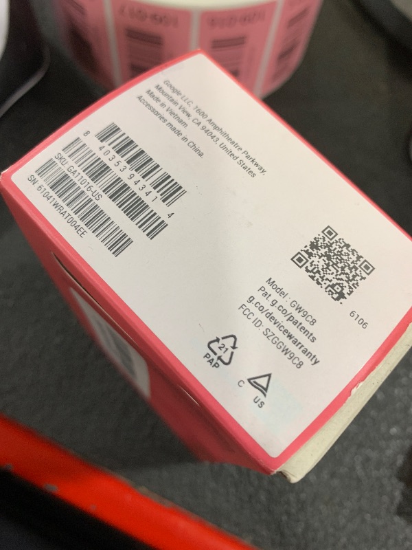 Photo 1 of Google Fitbit Air - Screenless Activity Tracker with Fitness, Heart Rate, and Sleep Tracking - Personalized AI-Powered Coaching - Up to 7 Days’ Battery Life - Works with iOS and Android - Berry