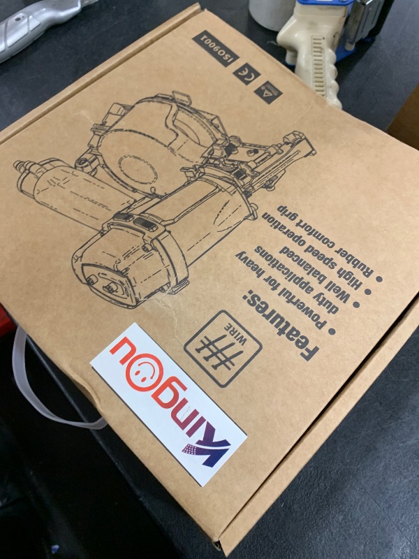 Photo 1 of Kingou Mexican Style NVH45 Roofing Nail Gun For Roofing Constructions Accepts 7/8-Inch to 1-3/4-Inch Nails 15 Degree With 3/8 NPT Air Connector 120-pcs Load Capacity Roofing Nailer