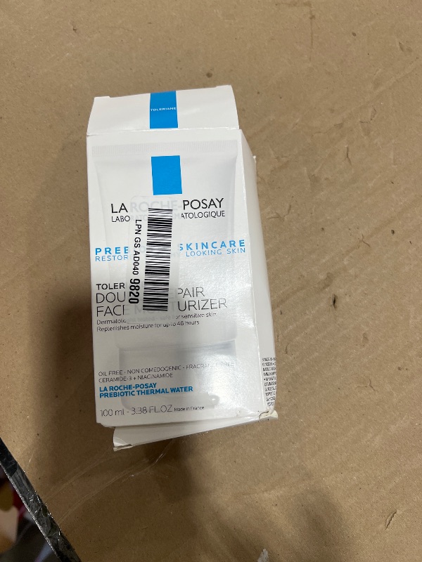 Photo 1 of La Roche-Posay Toleriane Double Repair Face Moisturizer, Daily Moisturizer Face Cream with Ceramide and Niacinamide for All Skin Types, Oil Free, Fragrance Free