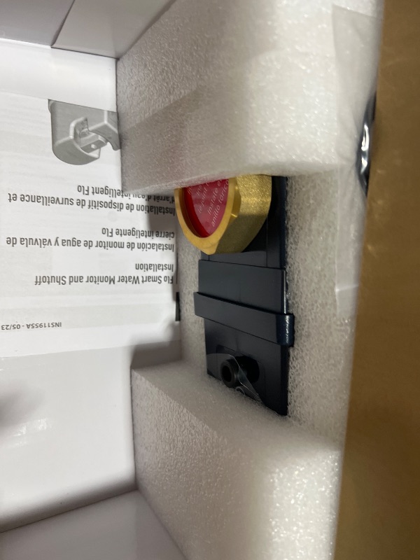 Photo 1 of Moen Flo 1-1/4-inch Smart Water Shut Off Valve, Smart Home Water Monitor Leak Detector, Wifi Connected, App Enabled Flow Meter and Shutoff, 900-002