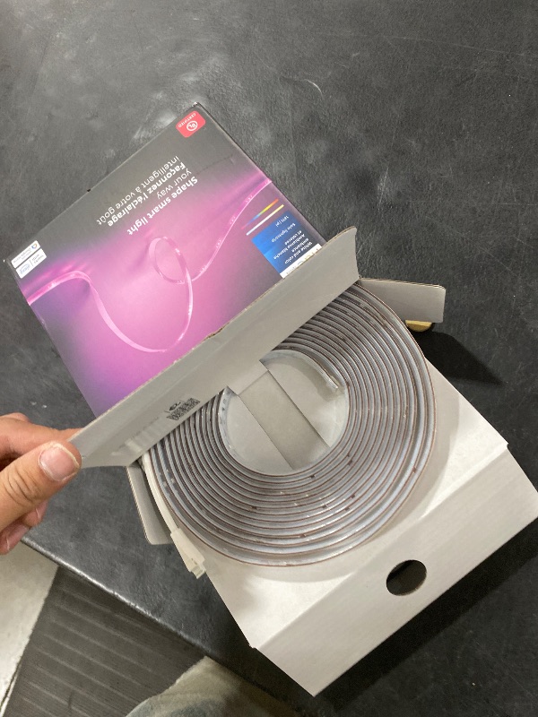 Photo 1 of Philips Hue Indoor 16 Ft Smart LED Solo lightstrip Base Kit - 1 Pack - Control with Hue App - Compatible with Alexa, Google Assistant and Apple HomeKit