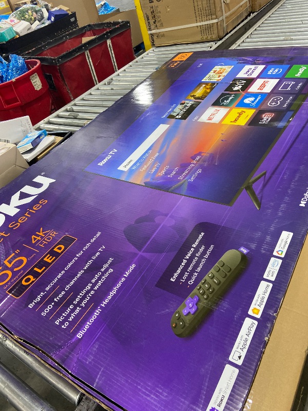 Photo 1 of Roku Smart TV 2026 – 65-Inch Select Series, 4K QLED TV – Roku TV with Voice Remote – Flat Screen QLED Television with Wi-Fi for Streaming Live Local News, Sports, & Movies – Bluetooth Headphone Mode