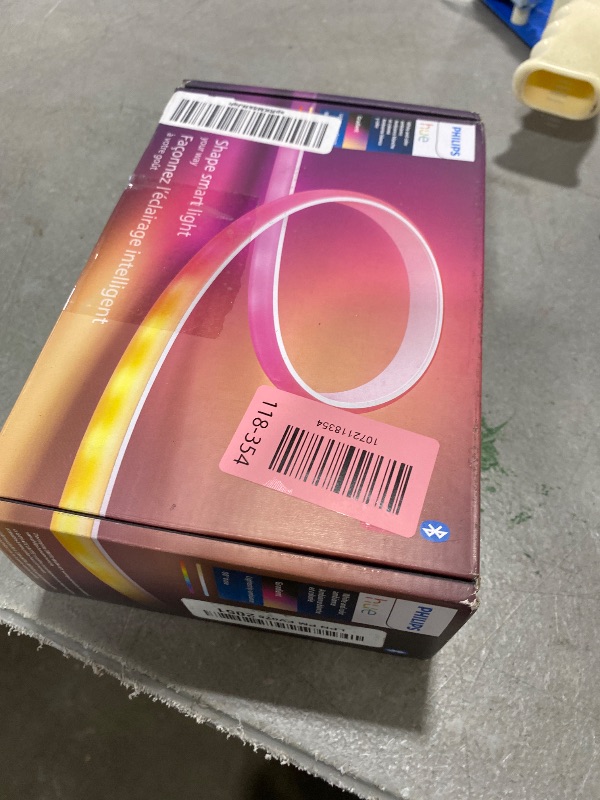 Photo 1 of Philips Hue Indoor 6-Foot Smart LED Light Strip Base Kit with Plug - Flowing Multicolor Effect - 1 Pack - Control with Hue App - Compatible with Alexa, Google Assistant and Apple HomeKit