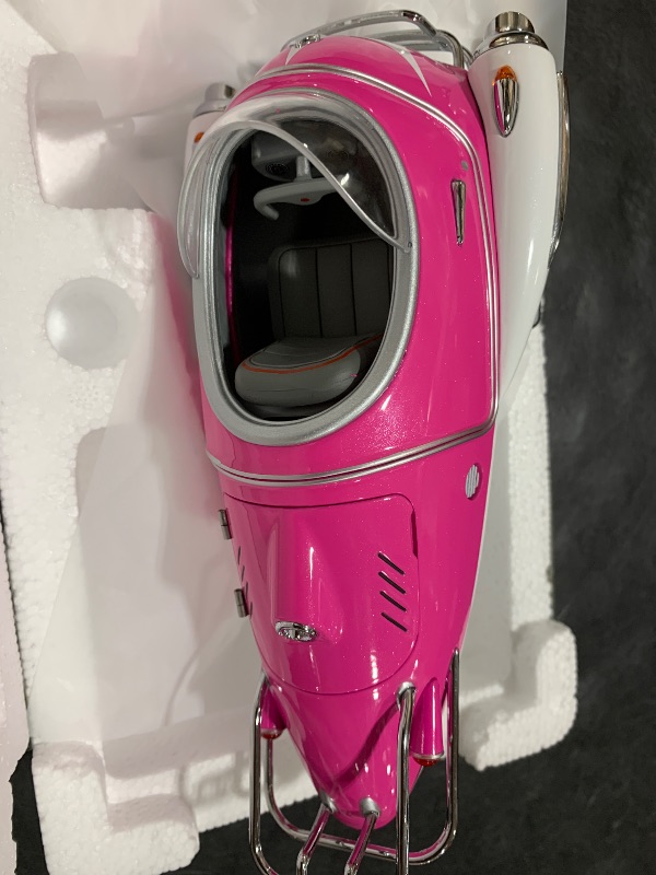 Photo 1 of The Wand Company Fallout Flea Premium Die-Cast Replica Vehicles with Rear Caterpillar Track, steerable Front skids and Open-top Canopy (Hot Pink Snowtrack)

