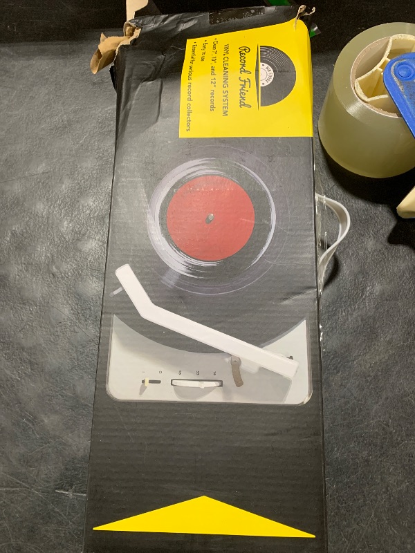 Photo 1 of Big Fudge Vinyl Record Cleaning Kit for Vinyl Records - Includes Cleaning Machine & Vinyl Record Cleaning Care Solution - Microfiber Cloth & Rack for Record Player Accessories