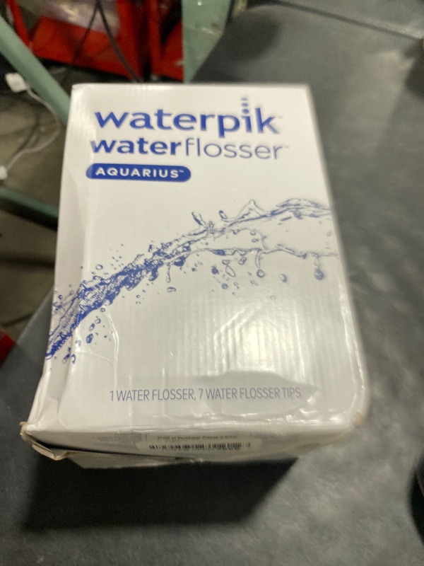 Photo 1 of Waterpik Aquarius Water Flosser For Teeth Cleaning, Gums, Braces, Dental Care, Electric Power With 10 Settings, 7 Tips For Multiple Users And Needs, ADA Accepted, Black WP-662, Packaging May Vary