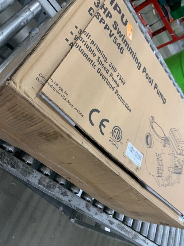 Photo 1 of *** PARTS ONLY *** CIPU Variable Speed Pool Pump 3HP High Performance with Intelligent Control Easy operation and Energy Saving for All-Weather Clean Swimming Pools Water Filter System Replacement 230V Khaki