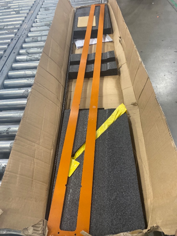 Photo 1 of 1 Pack Large Shelf Brackets Long Floating Shelf Bracket Invisible Floating Shelf Hardware Heavy Duty Floating Mantel Brackets(56"X6"X1.5" with Tools)