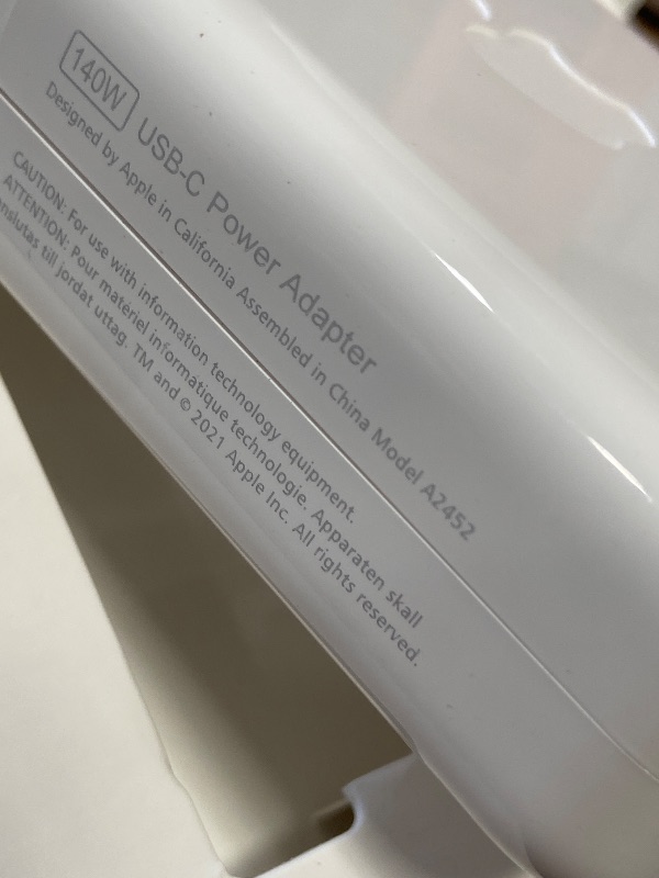 Photo 1 of *PARTS ONLY* Apple 140W USB-C Power Adapter
