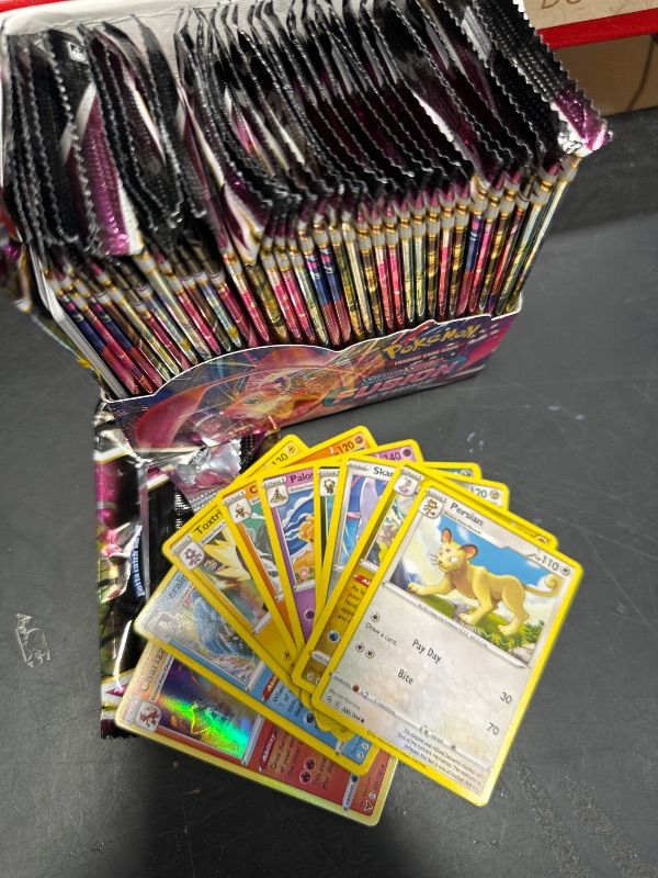 View 2 of **ALL PACKS HAVE BEEN OPENED **Pokémon TCG: Sword & Shield Silver Tempest Booster Display Box