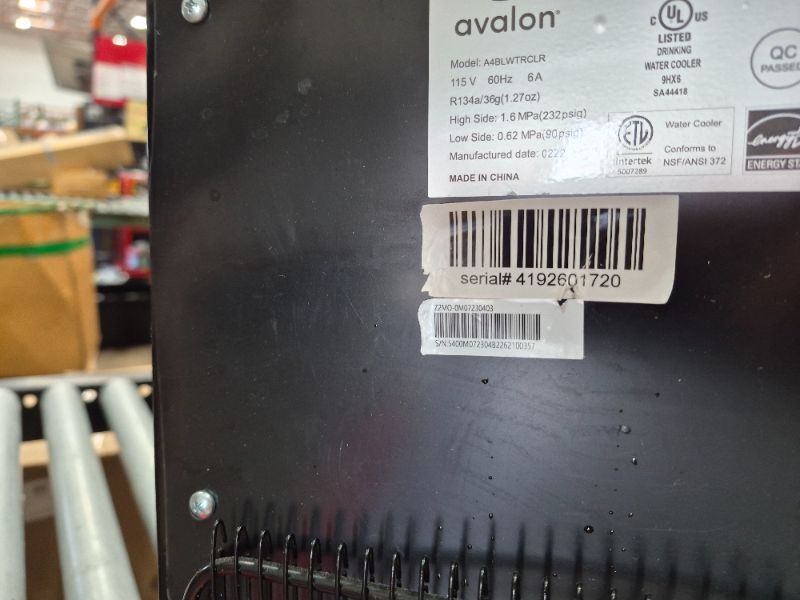 Photo 1 of **MAY BE A DMAAGED PIECE** Avalon A4BLWTRCLR Bottom Loading Water Cooler Water Dispenser - 3 Temperature Settings - Hot, Cold & Room Water, Durable Stainless Steel Cabinet, Bottom Loading - UL/Energy Star Approved