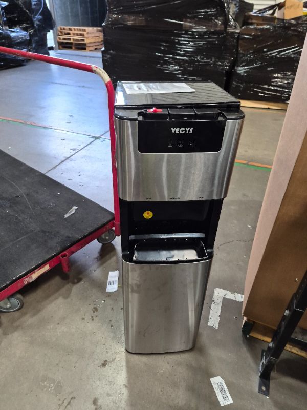 View 2 of **PARTS ONLY** VECYS Self-Cleaning Bottom Loading Water Dispenser with Pitcher, 3-5 Gallon Water Cooler, 304 Stainless Steel Reservoirs & Intake Tube, Hot Cold Room Temperature, Child Safety Lock, UL/ETL Certified