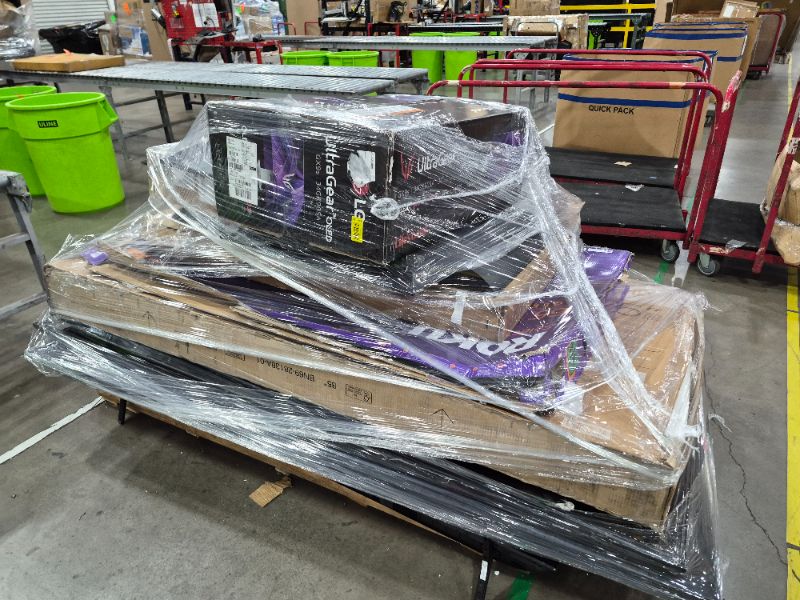 View 3 of 
Box Size: Damaged & Random TVs (Truck/Trailer Pickup Only) | This pallet includes approximately 8–10 mixed televisions, consisting of damaged, untested, and random-condition TVs. These units come directly from return centers and may have cracked screens,
