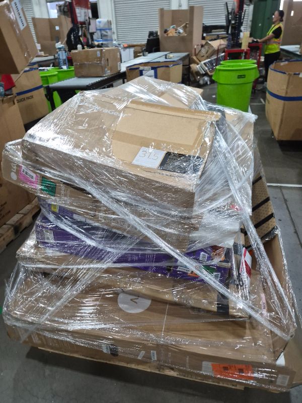 View 1 of 
Box Size: Damaged & Random TVs (Truck/Trailer Pickup Only) | This pallet includes approximately 8–10 mixed televisions, consisting of damaged, untested, and random-condition TVs. These units come directly from return centers and may have cracked screens,