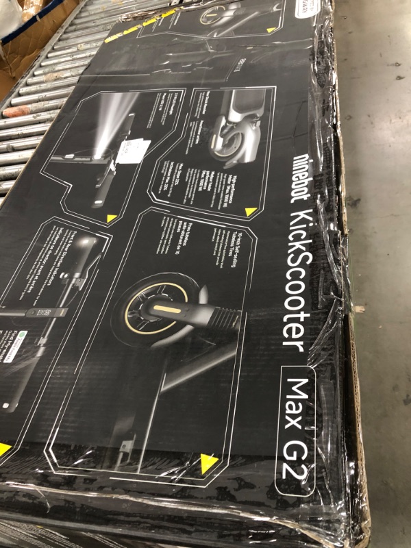 View 4 of (SEALED) Segway Ninebot MAX G2 Electric KickScooter, Power by 1000W Motor, Up to 43 Miles Range and 22MPH, w/t 10-inch Tires , Dual Brakes & Suspension, Electric Scooter for Adults, UL-2272 Certified