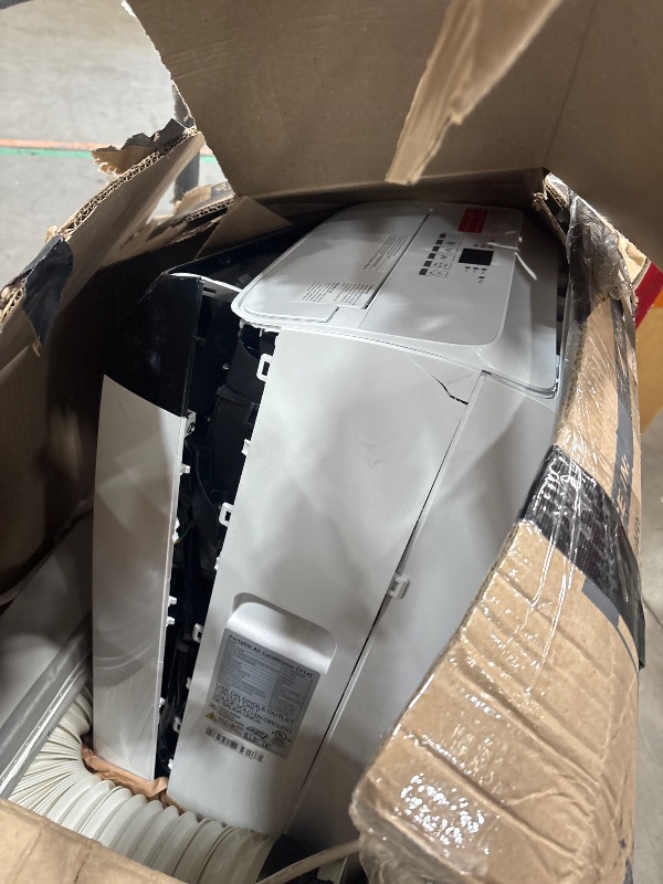 View 4 of *** CHECK COMMENTS**. Garvee 14000 BTU Portable AC with Black Top Cover, Cooling, Dehumidifying & Fan Functions, Perfect for Rooms Up to 750 Sq Ft, Quiet Mode, Energy-Saving Timer, Easy Setup & Year-Round Comfort