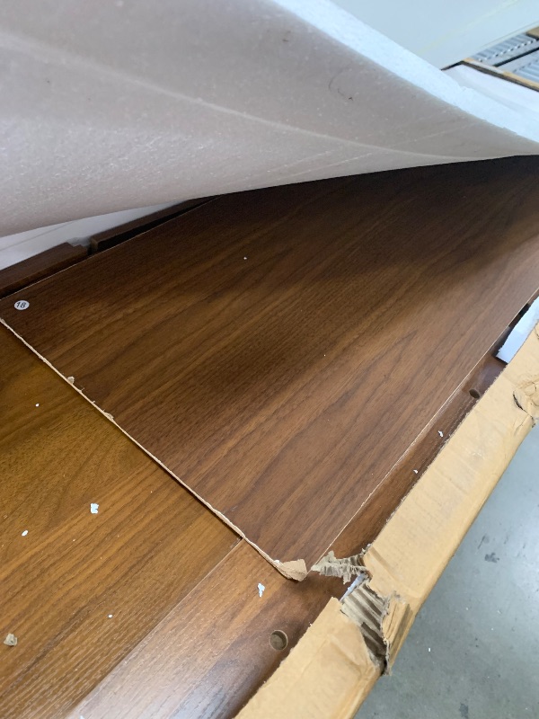 View 4 of **PARTS ONLY** Ieejdn Arched Kitchen Pantry Cabinet, 71" Tall, Walnut