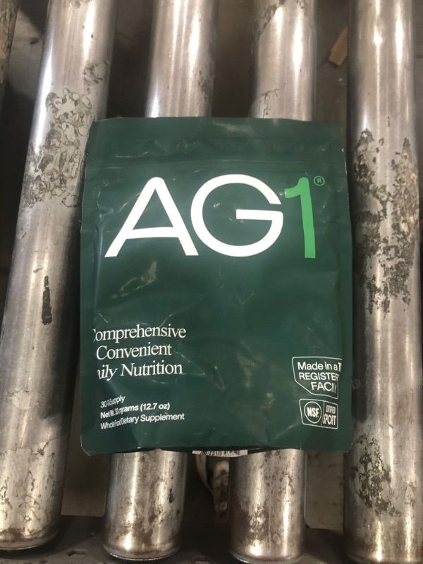 View 2 of EXP DATE 2-27
AG1 Greens Powder Refill Pouch – 75 Vitamins, Multivitamin & Probiotic | Gut Health Support | Vegan, Keto, Gluten Free | Athletic Greens Supplement - Pouch Only, Classic Formula