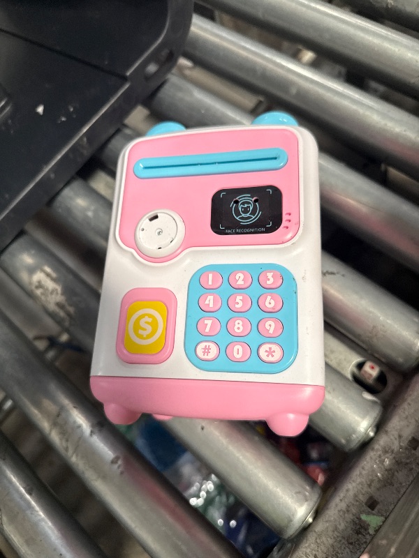 Photo 1 of ?Upgraded? Piggy Bank, Face ID Password Unlocking Electronic Kids Bank ATM Security Unlocking Cash Coin Bank Toys Gifts for Kids, Coin Bank for 3 4 5 6 7 8 9 10 11 12 Year Old Girls Boys