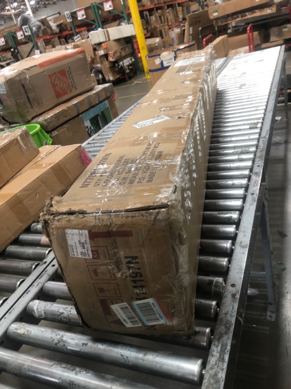 Photo 1 of *INCOMPLETE BOX 1 OF 2 ONLY* Christopher Knight Home King Size Platform Bed Frame with Headboard, Natural Wood Bed Frame, Solid and Manufactured Wood, Vertical Slat Design, No Box Spring Needed, 600 lbs Capacity0