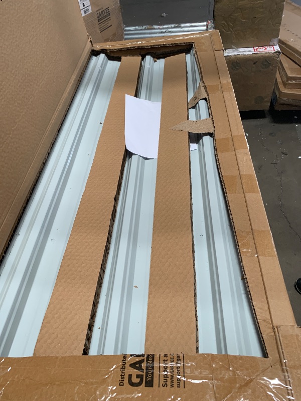 View 1 of *** TRUCK / TRAILER PICK UP ONLY ***
PARTIAL SET/INCOMPLETE/ 6 BOXES OUT OF 8 ONLY/MISSING 2 MORE BOXES*
METAL CARPORT/SHED