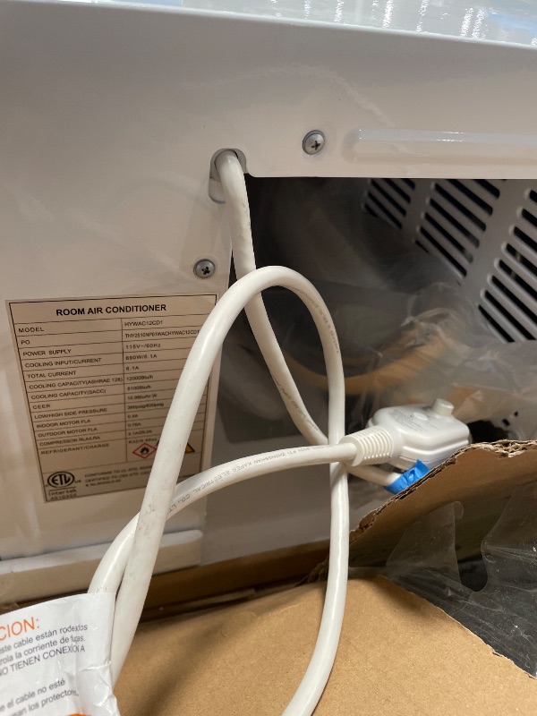 Photo 1 of **Not Cooling** Uthfy 12,000BTU U Shaped Window Air Conditioner, 6-In-1 Window AC Unit With Adjustable Louvers-Cools up to 550 Sq Ft, 24H Timer, 3 Speeds, Ultra Quiet, Energy Efficient, Easy to Install, Remote, White