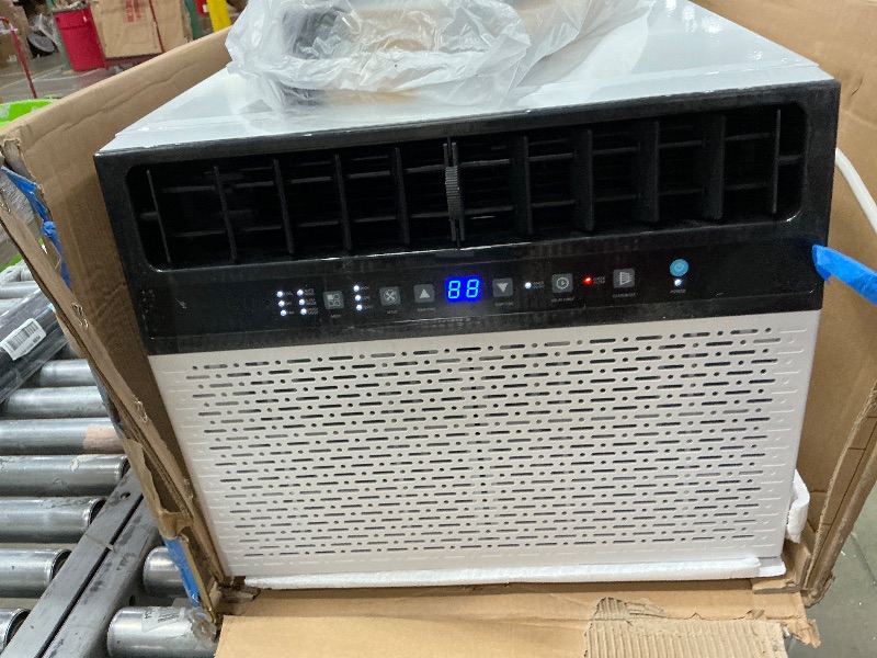 Photo 1 of **Not Cooling** Uthfy 12,000BTU U Shaped Window Air Conditioner, 6-In-1 Window AC Unit With Adjustable Louvers-Cools up to 550 Sq Ft, 24H Timer, 3 Speeds, Ultra Quiet, Energy Efficient, Easy to Install, Remote, White