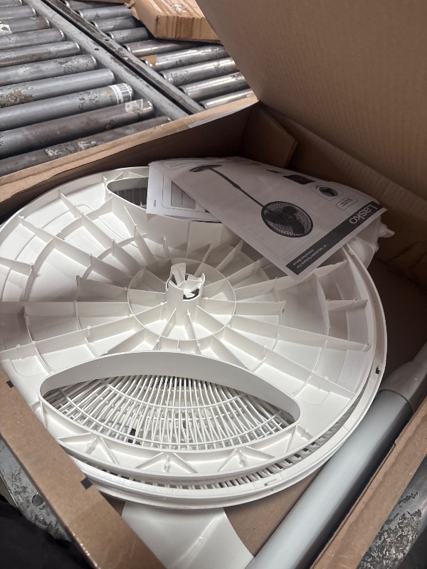 Photo 1 of ***MISSING PIECES*** Lasko 2520 16 Inch 3-Speed Quiet Adjustable Tilting Wide-Area Oscillating Standing Pedestal Fan for Bedroom, Kitchen, Home, and Office, White