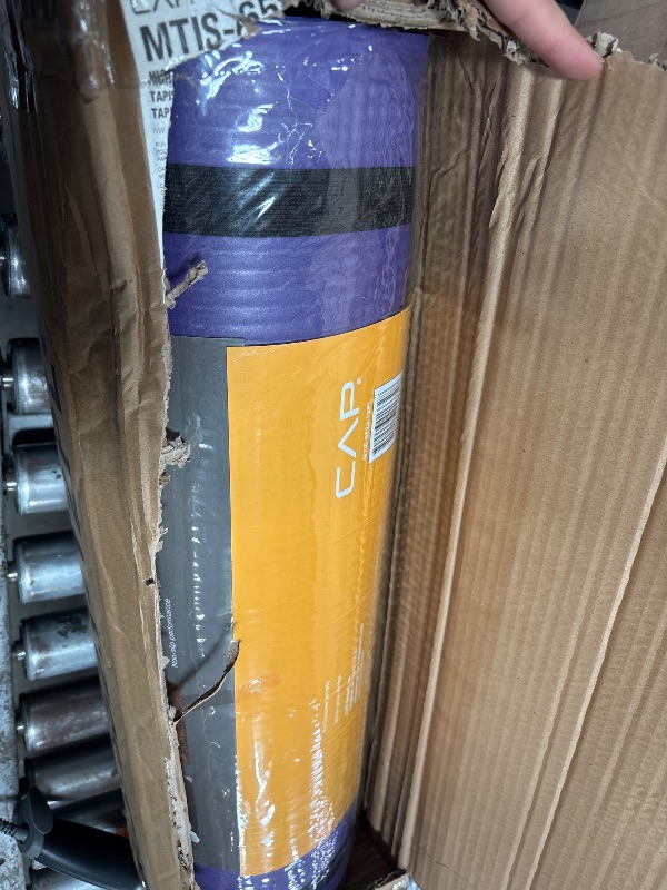 Photo 1 of *** CHECK COMMENTS***. CAP 1/2" Thick Yoga Mat, Exercise & Workout Mat with Strap, Purple