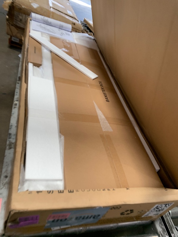 View 3 of **MISSING BOXES, PARTS ONLY** Max & Lily Twin Over Twin Low Bunk Bed with Stairs, White